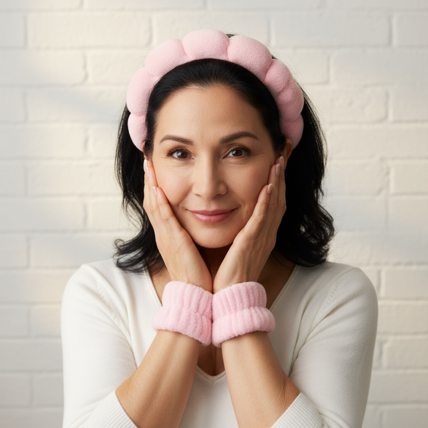 Lux Cove Luxury Cloud Headband & Wristband Set